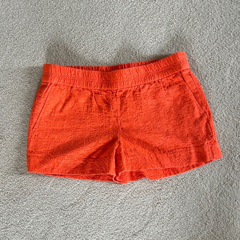 J. Crew orange pull-on shorts 4